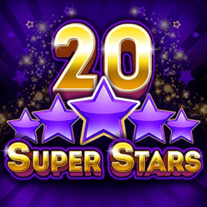 Κουλοχέρης 20 Super Stars με μοβ αστέρια και λάμψεις